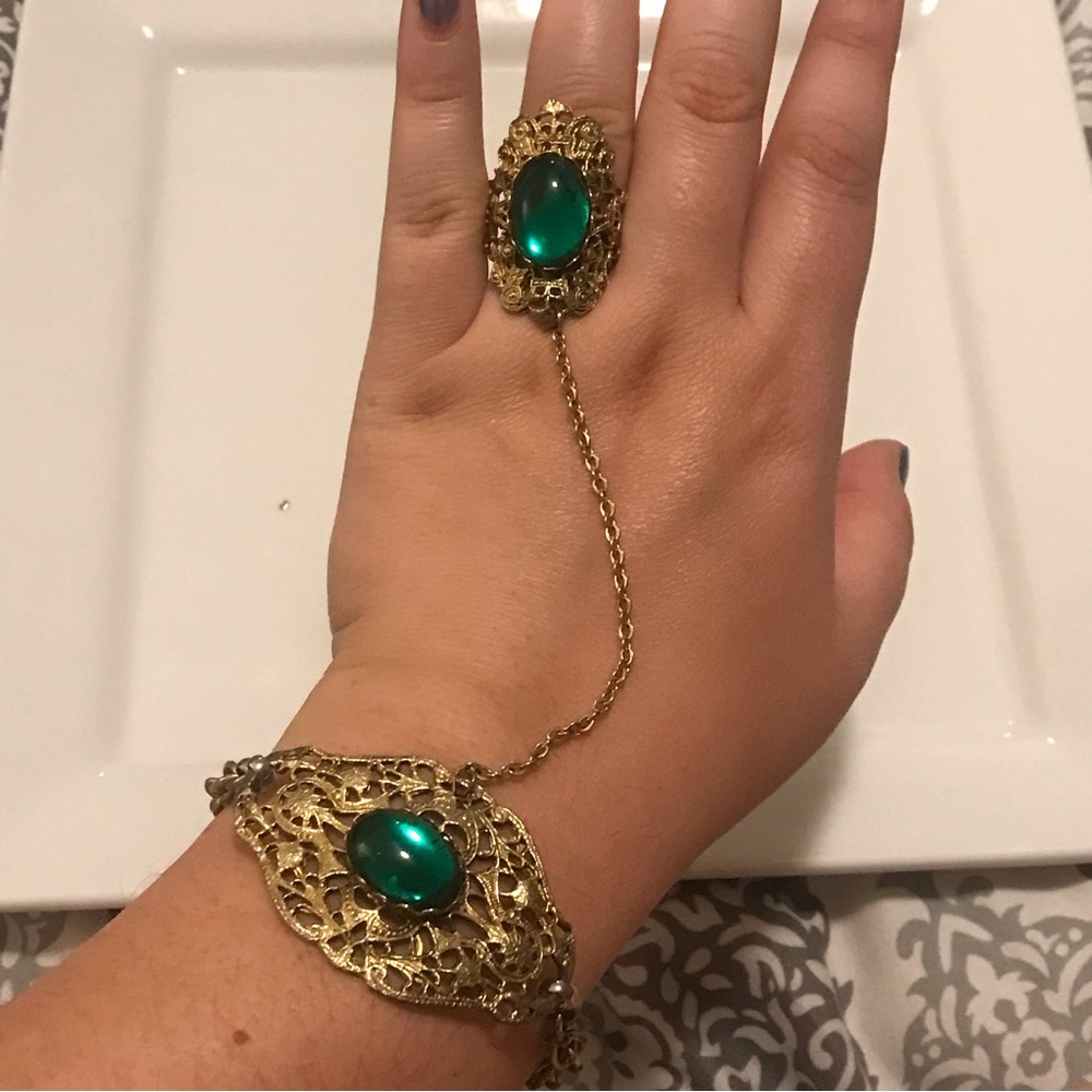 Fancy Costume Bracelet and Ring Combo